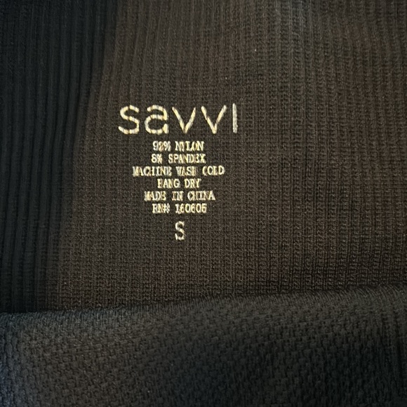SAVVI Sommer Leggings 24” 🌟 Black 🌟 Size S - Picture 4 of 4